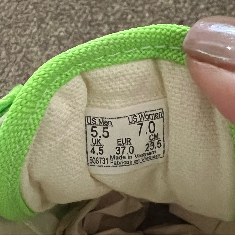 Vans Old Skool Neon Lime Green Sneakers Skate Shoes Festival Streetwear Size 7 - Picture 10 of 11